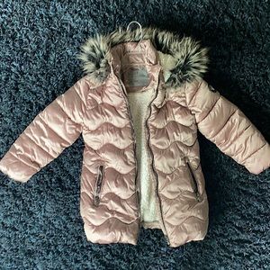 Rose gold soft winter jacket